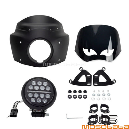 Front Fairing w/ Windshield + LED Headlight for Harley Low Rider S FXLRS (2017-2023)