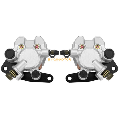 Front & Rear Brake Calipers w/Pads for Yamaha Banshee YFZ350 (1990–2001)