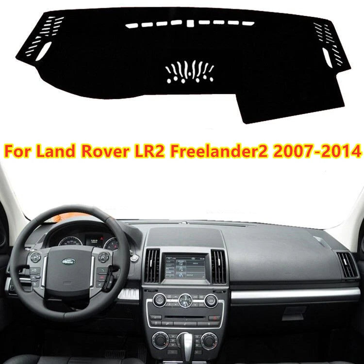 Dashboard Mat Cover Dashmat Black for Land Rover LR2 Freelander2 (2007–2014)
