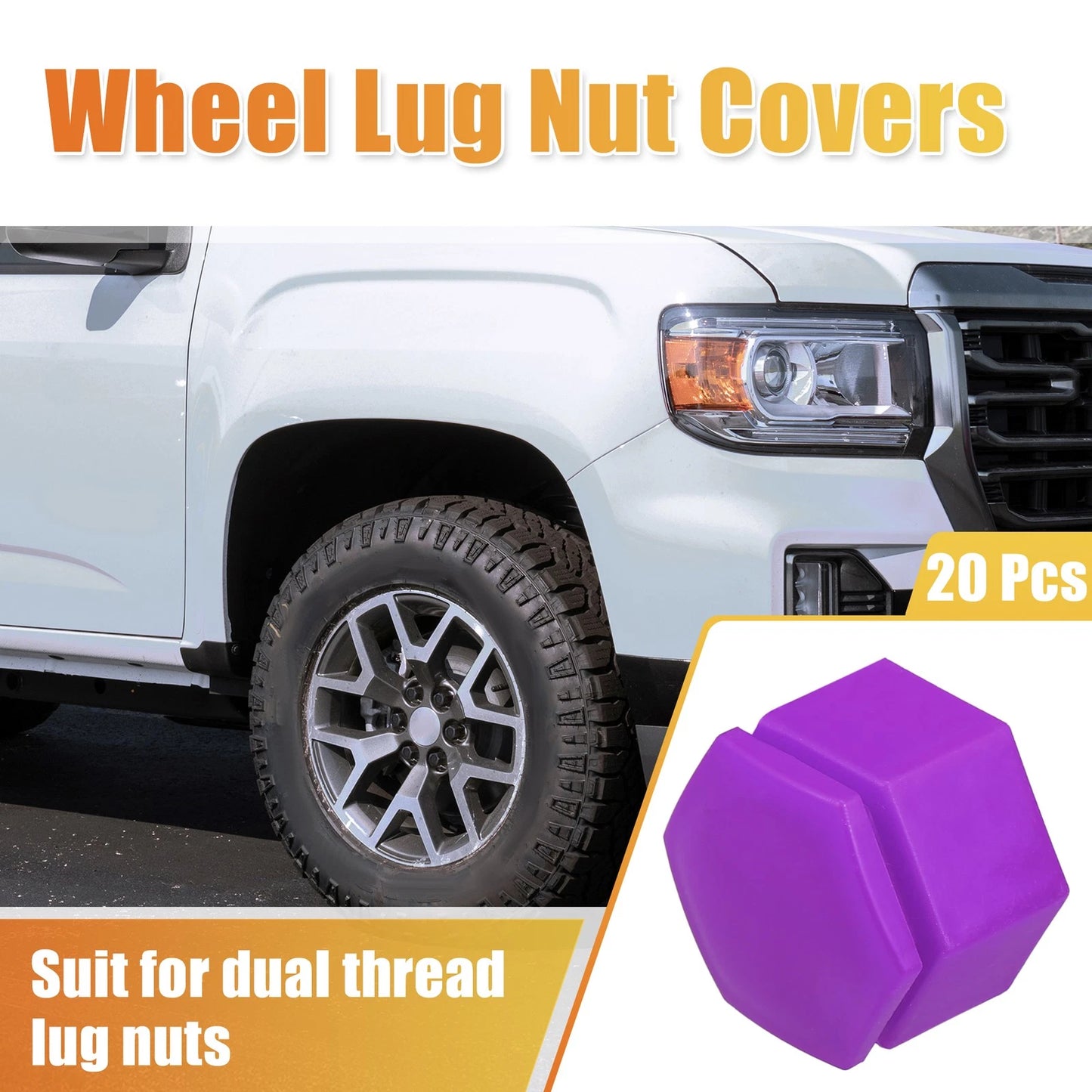 20 Pcs 22mm Wheel Lug Nut Cover for Land Rover Range Rover Sport (2006–2013)