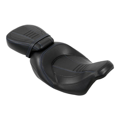 Black Driver Passenger Seat for Harley CVO Street Electra Glide (2009-2023)