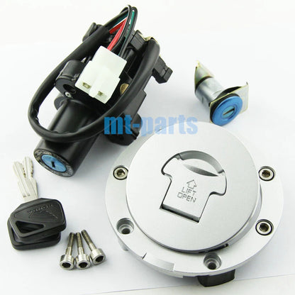 Ignition Key Switch Fuel Cap Seat Lock Set for Honda CB900 CB919 Hornet (02-07)