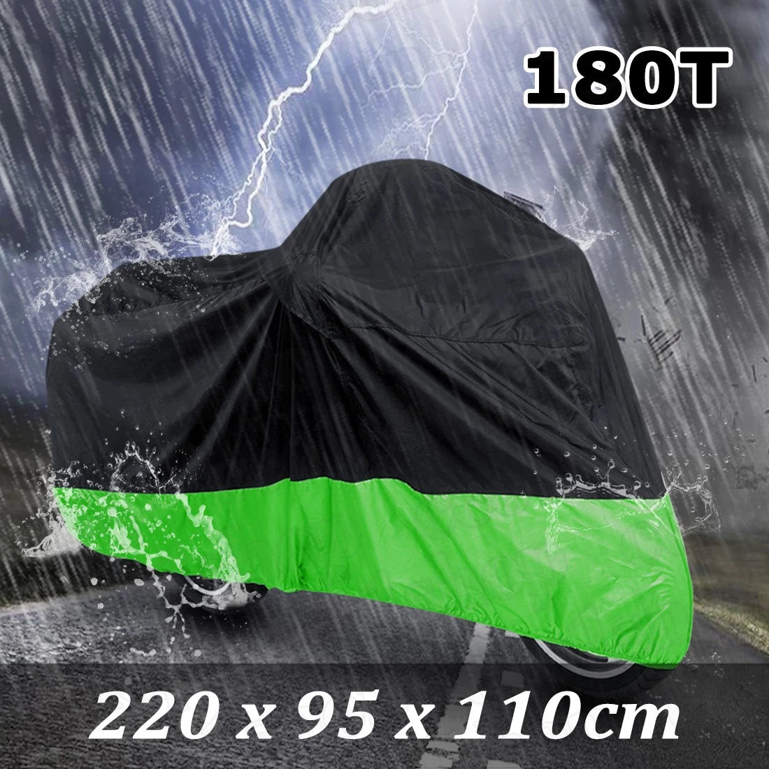 Black+Green Motorcycle Cover for Suzuki GS GSXR GSX-R