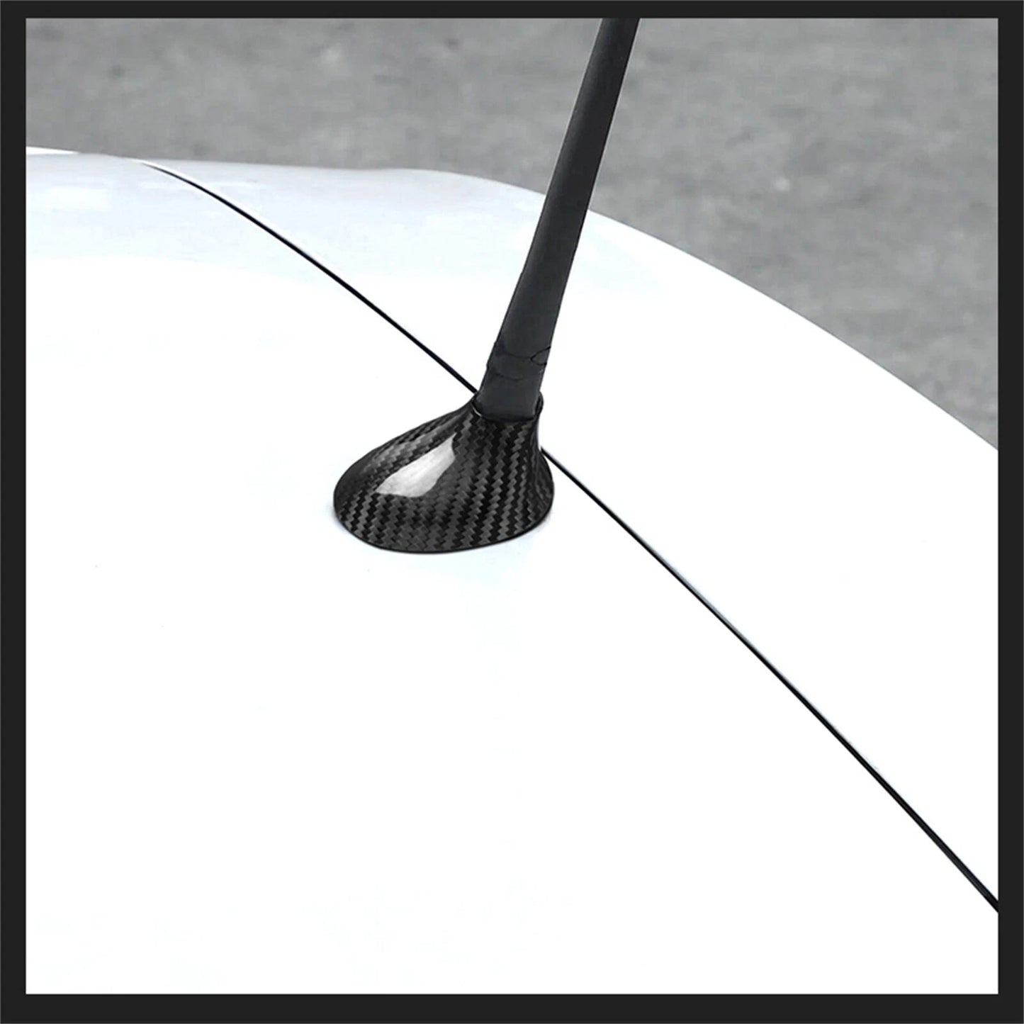 Carbon Fiber Shark Fin Antenna Cover for Fiat 500 Abarth 2010-2015