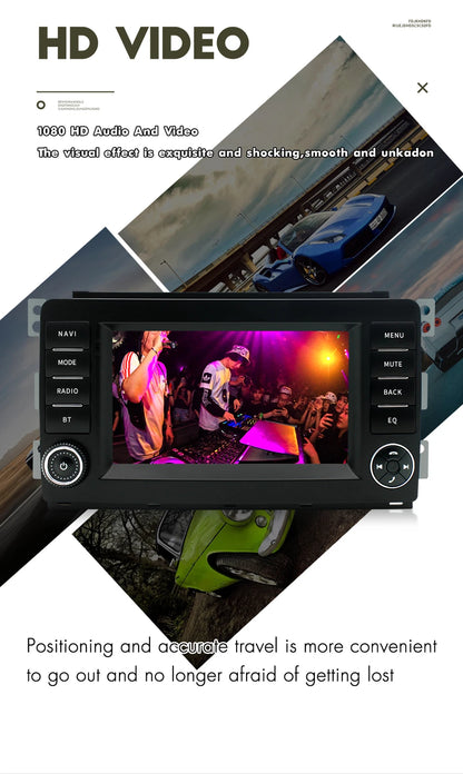 7" Android 13 Stereo Radio GPS Navi Head Unit for Benz Smart Fortwo (05-10)