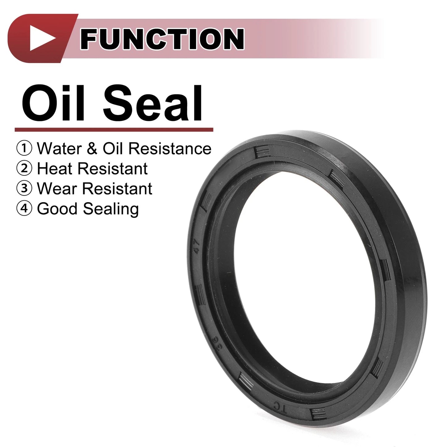 Rotary Shaft Seal 36x47x7mm Oil Seal Nitrile 70D Rubber 5 Pcs for MakeModel