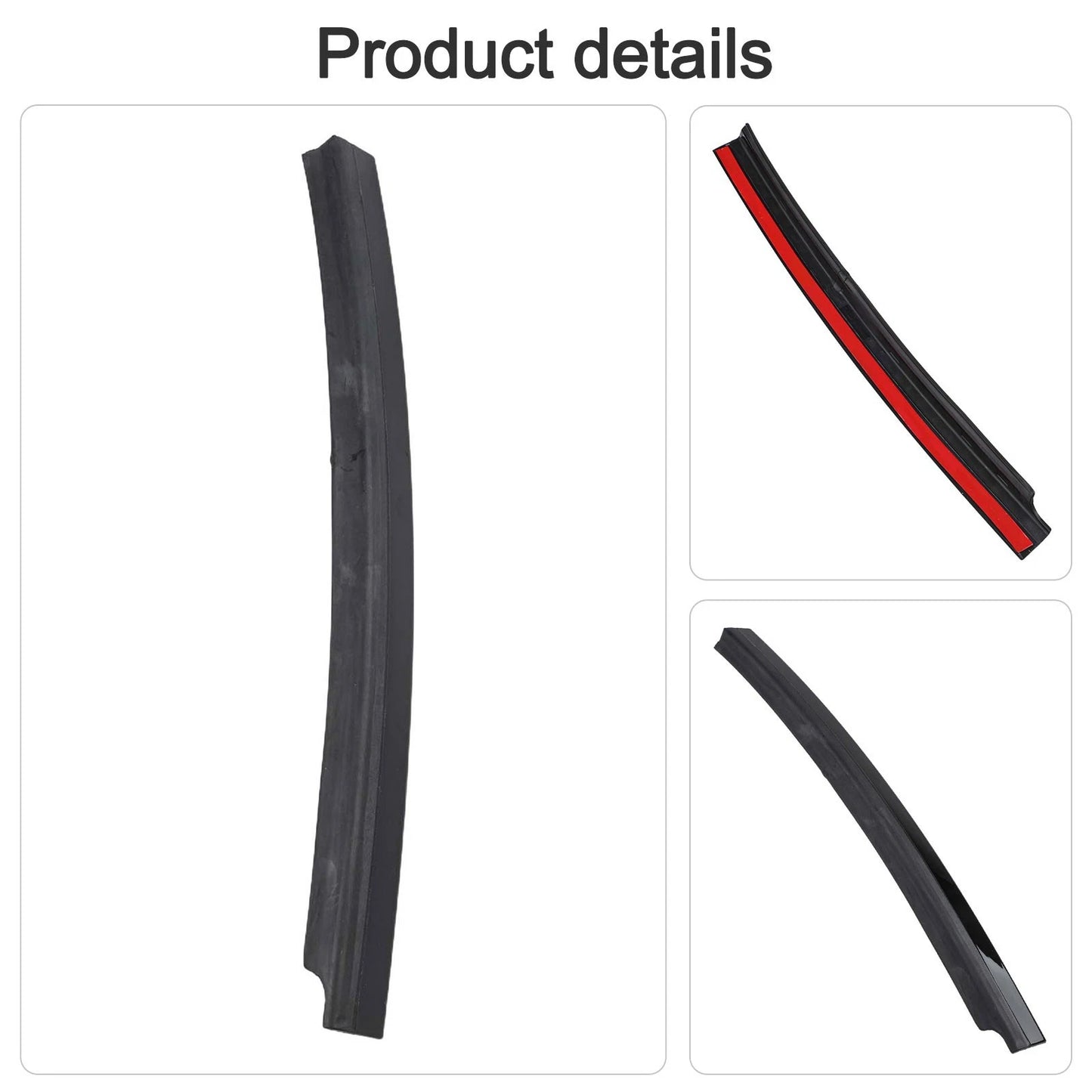Black/Silver Finish Rear Door B Pillar Cover Trim for MINI Clubman (2007–2014)