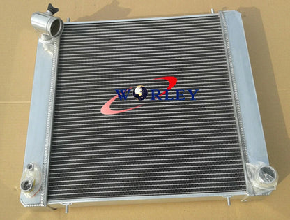 Aluminum Radiator for 3 Row Fit Jaguar E-Type XKE Series 1 4.2L I6 (1965-1967)