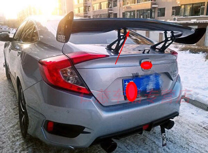 Rear Spoiler Wing Bracket for Honda Civic 2016-2021 GT Style ABS Unpainted