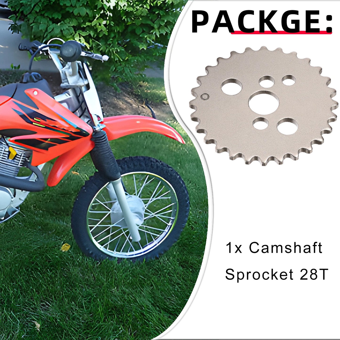 Cam Shaft Sprocket 28T for Honda CRF80F (2004–2013)