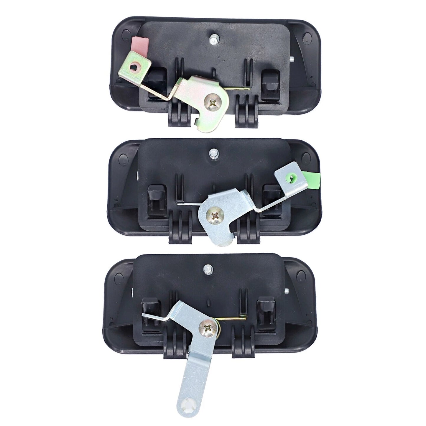 Set of 3 Door Handle Outer Black for Ford Transit (2000–2003)