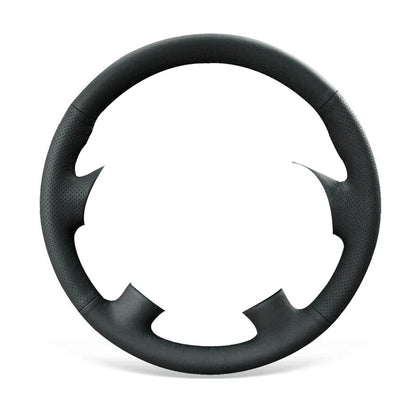 Black Leather DIY Steering Wheel Cover for Honda Accord 2004-2007