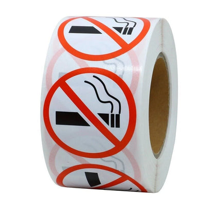 Roll / 500Pcs / No Logo Sign Restaurant Bus Shop Round Sticker