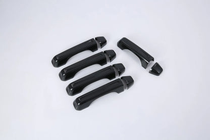 Carbon Fiber ABS Door Handle Lid Cover Trim for Jeep Wrangler JL (2018–2023)