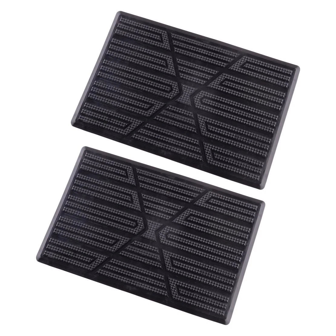 Black Car Floor Carpet Pad Heel Foot Mat Pedal Patch Cover 25x16cm
