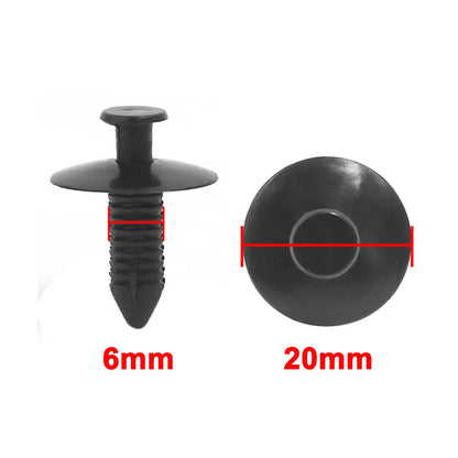 10 x 6mm Push-in Rivet Fasteners for BMW (Various Years)