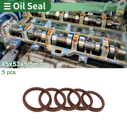 Oil Seal / 45x53x5.5mm / Seal Ring Rotary Shaft Seal FKM Rubber for Universal