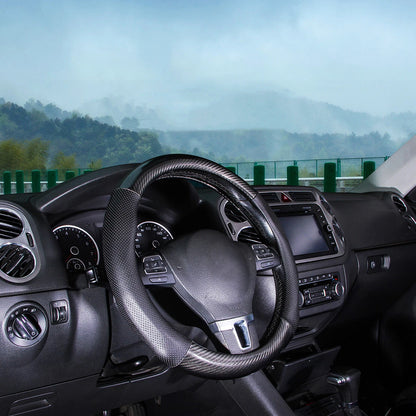 38cm Steering Wheel Cover for Mercedes Carbon Fiber Style