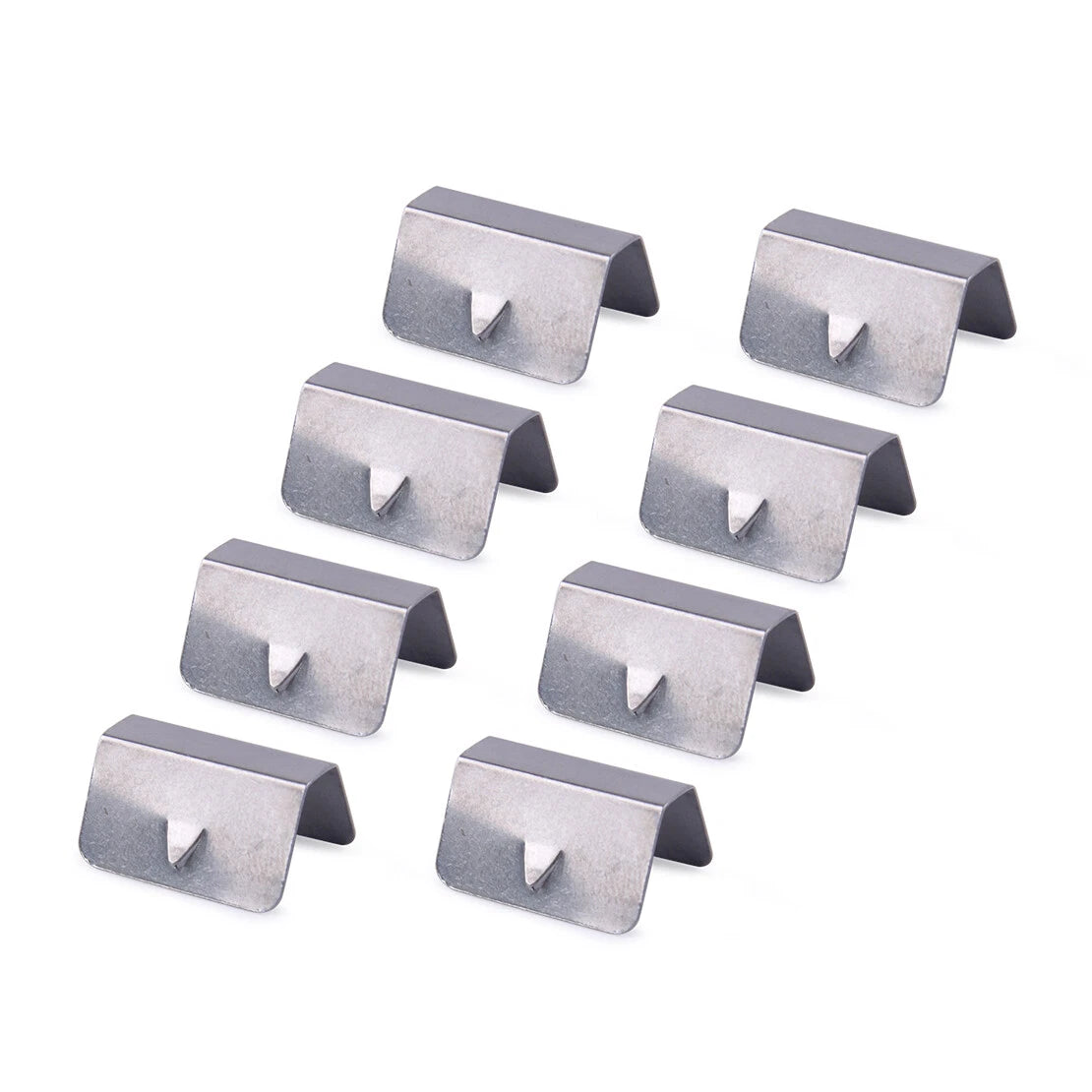 8x Stainless Steel In-Channel Rain Wind Eyebrow Deflectors for Car Model
