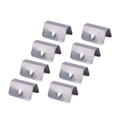 8x Stainless Steel In-Channel Rain Wind Eyebrow Deflectors for Car Model