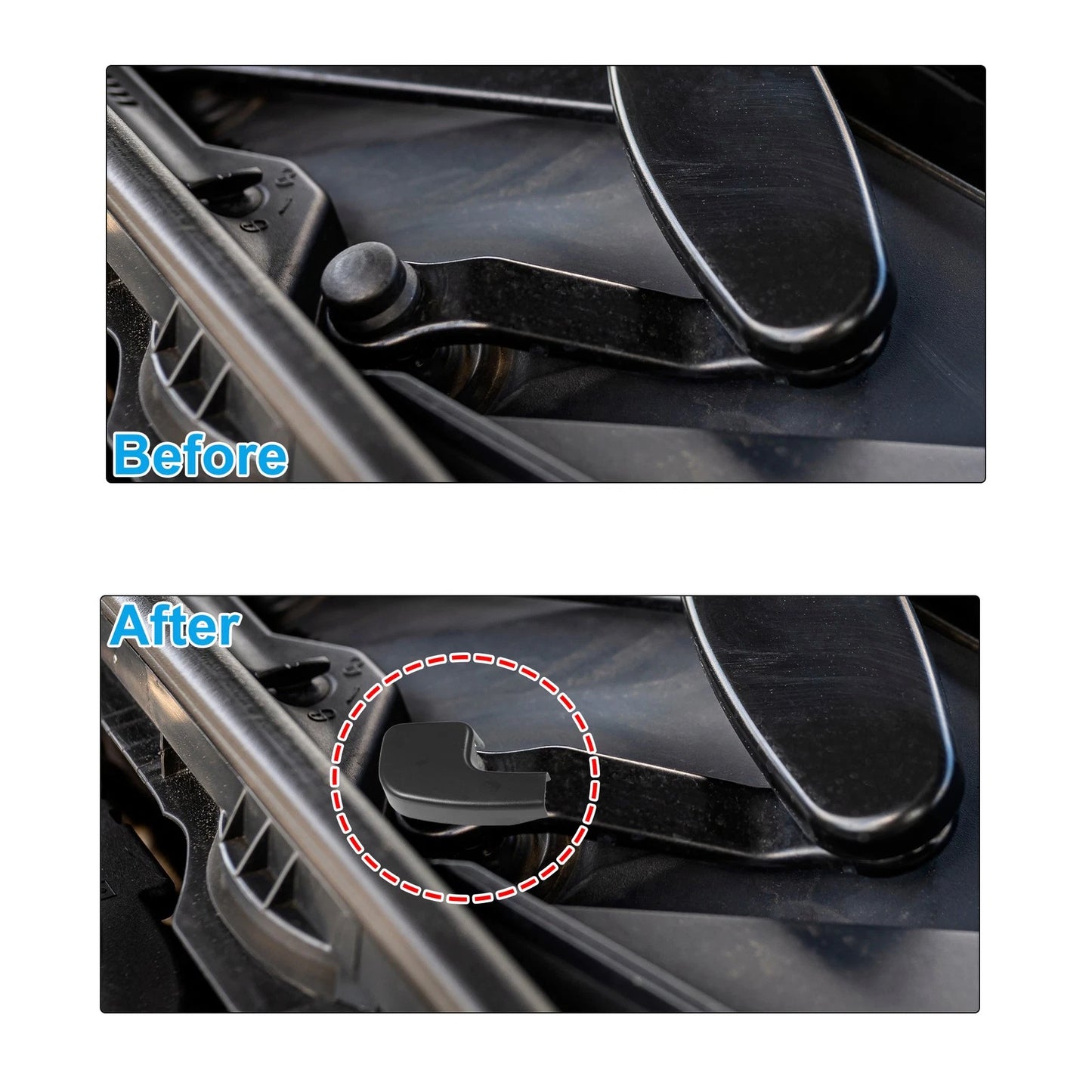 Front Windshield Wiper Arm Nut Cover Caps for BMW 335i (2007-2009)