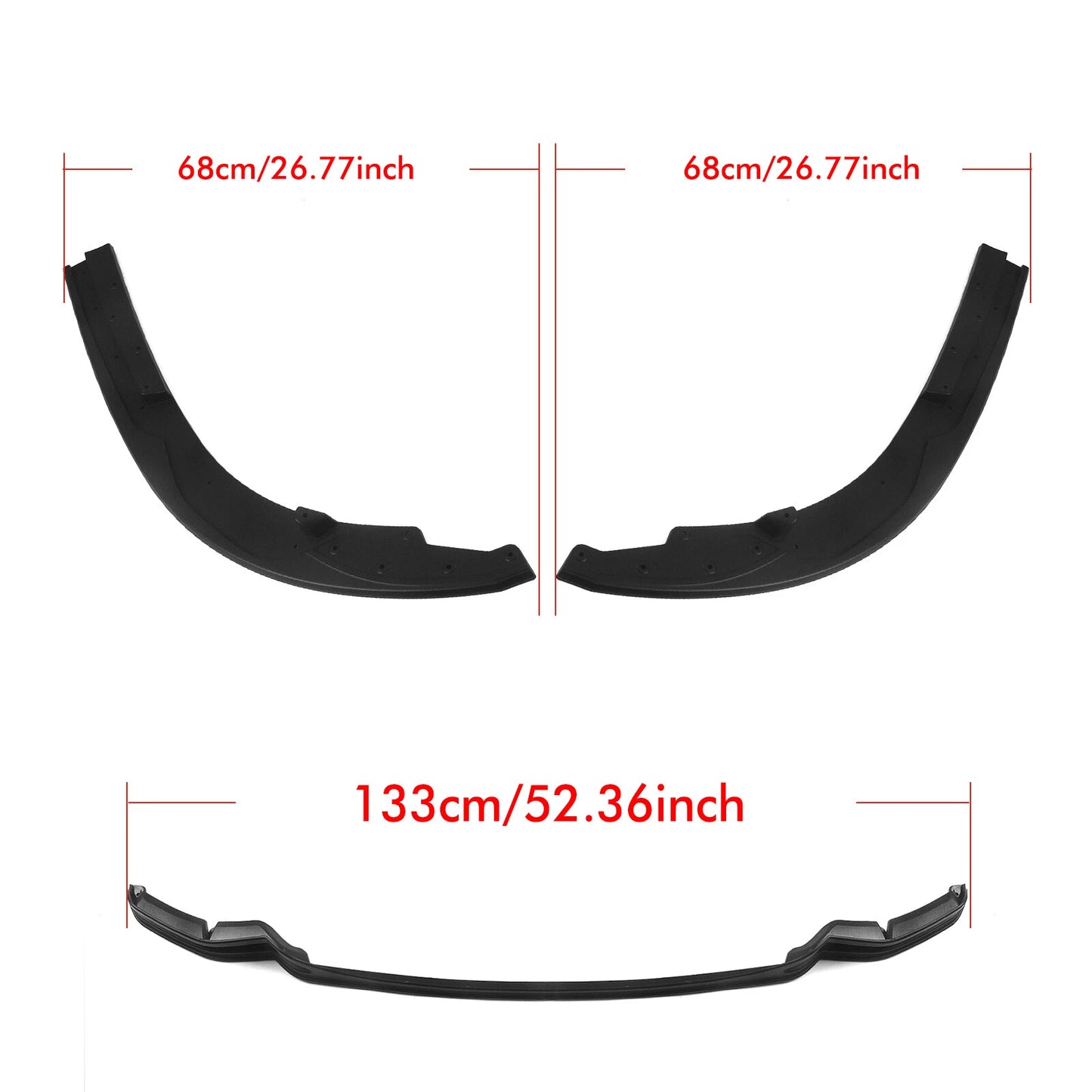 Front Bumper Spoiler Lip Splitter Kit for BMW E92 E93 (2010-2013)