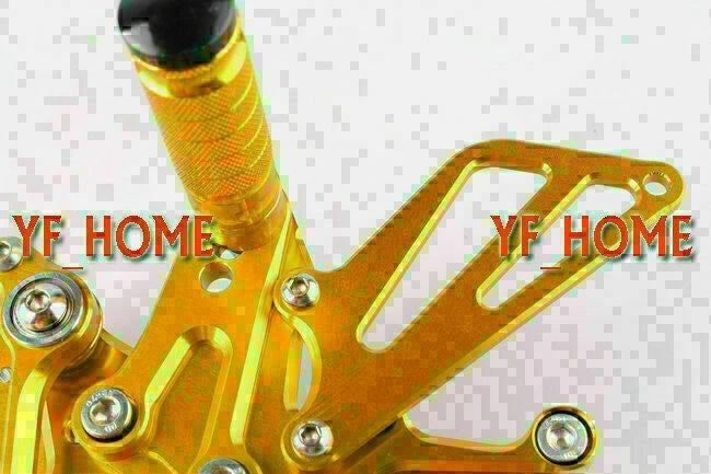 Rear Set Footpegs for Kawasaki Ninja ZX10R (2011-2012) - Gold 2 x Items