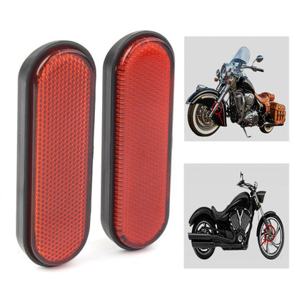 2 x Red Front Fork Leg Reflector Covers for Victory Judge Hammer-S Hard-Ball