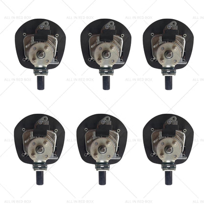 6 x Chrome Power Operated Recessed Whale Tail T-Lock Handle Toolbox