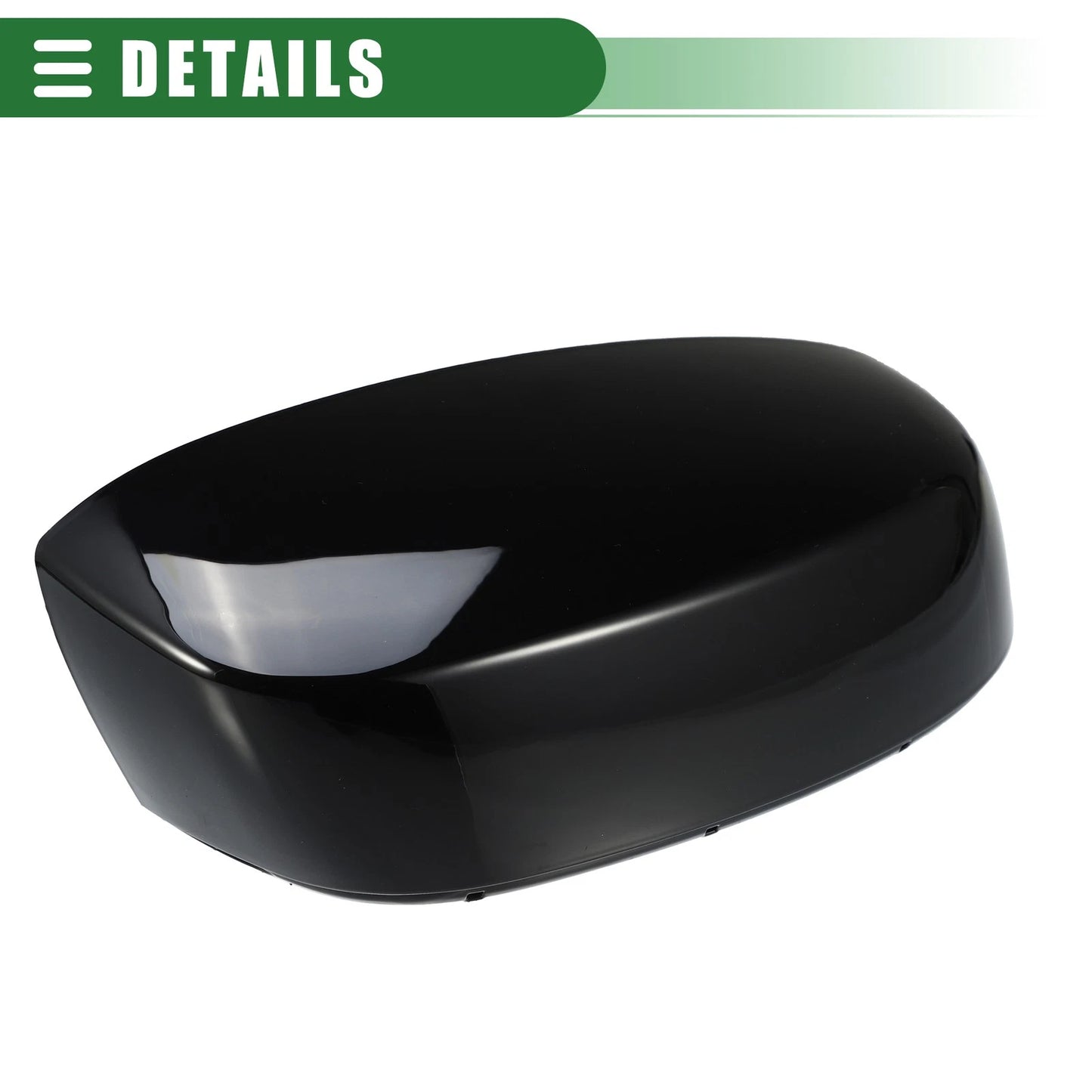 Pair Left Right Rearview Mirror Cap for Chevrolet Silverado 1500 Gloss Black