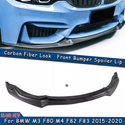 Carbon Fiber Front Bumper Lip Splitter for BMW F80 M3 F82 F83 M4 (15-20)