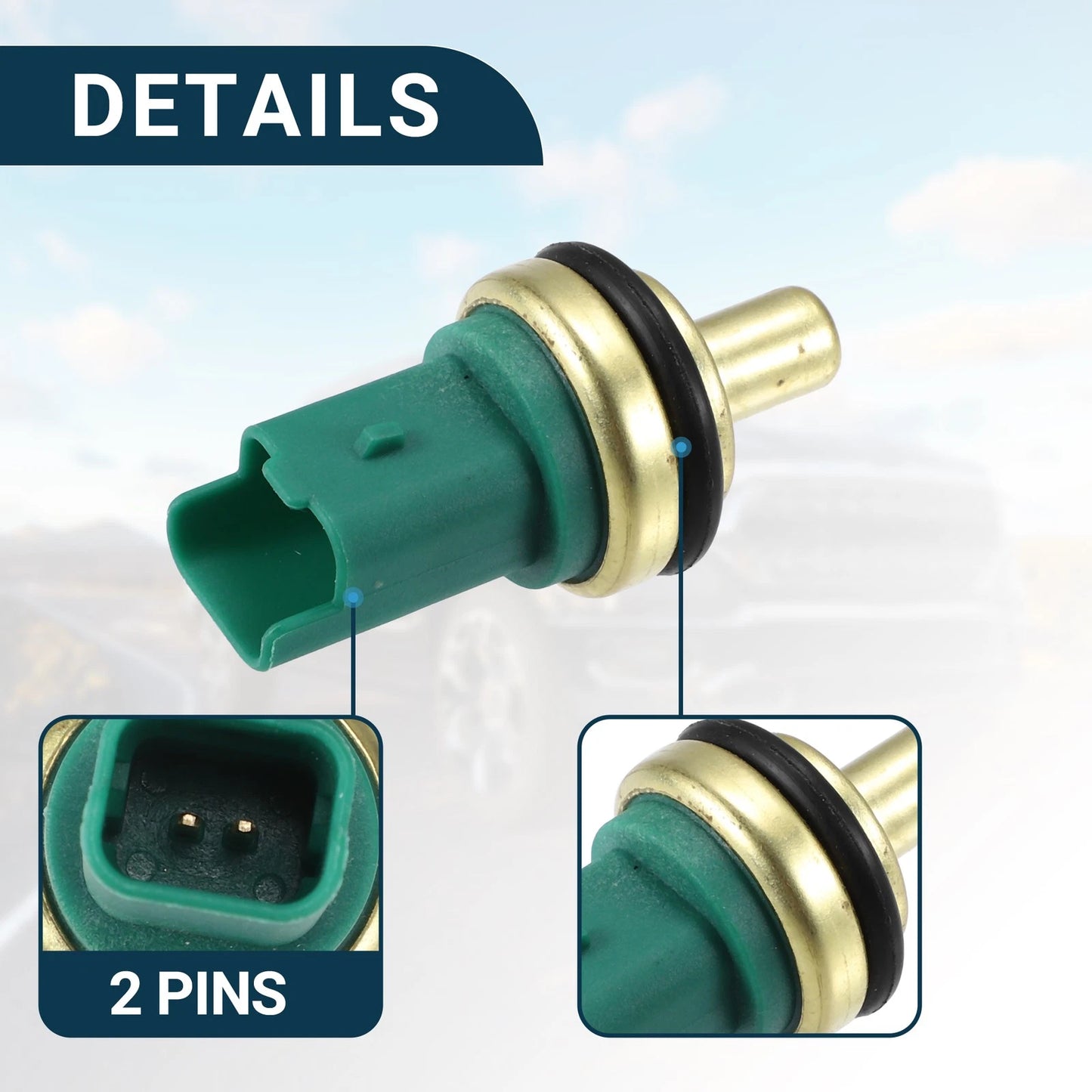 Coolant Temperature Sensor for Peugeot Partner (2008-2018) 1 x Water Temp Sensor