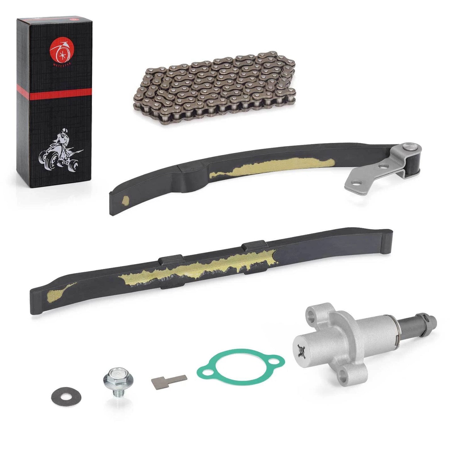 Cam Timing Chain & Tensioner w/ Guide Kit for Yamaha Tracker YFM250 (1999–2004)