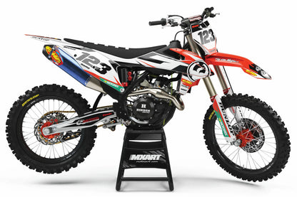KTM EXC Custom Graphics Kit Decals Stickers (2001-2002)