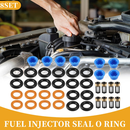 Fuel Injector Seal O Ring 8 x for Ford F-150 4.6L (1985-1996) NBR Rubber