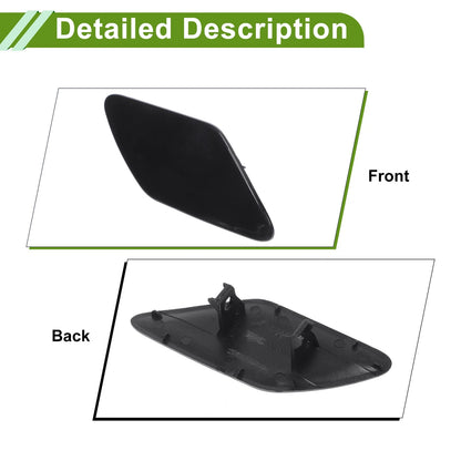 Right Washer Nozzle Cover Cap for Porsche Cayenne Black (2011-2014)