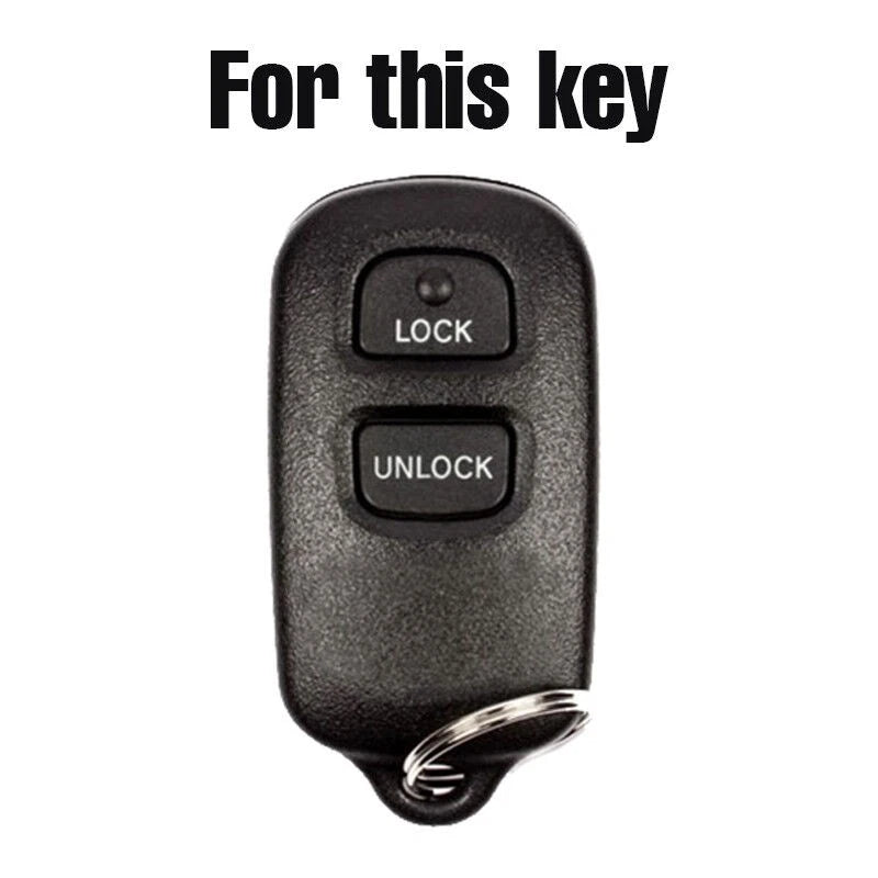 Red Silicone Smart Key Cover Case for Toyota Camry Corolla RAV4 Tacoma (2018-2023)