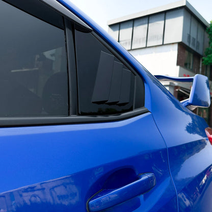 Gloss Black Side Rear Window Louver Cover for Subaru WRX STI VA (2014–2021)