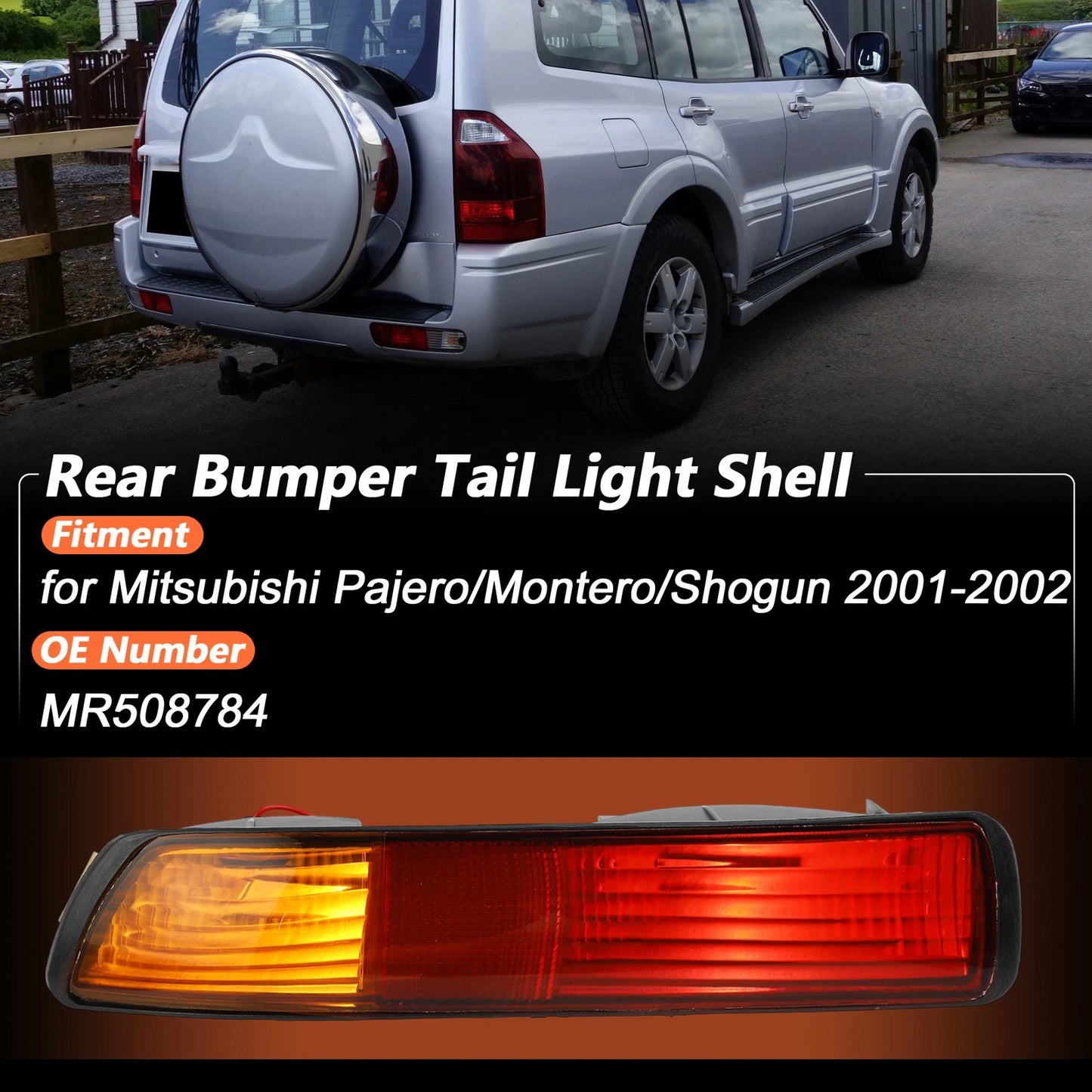 Rear Bumper Tail Light Shell for Mitsubishi Pajero (2000-2006)