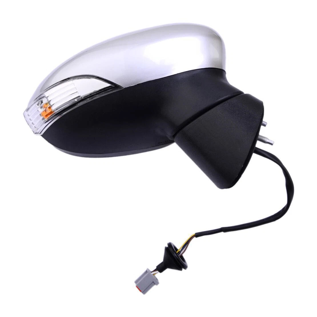 Silver Right Side Rearview Mirror for Ford Fiesta MK7 (2013-2017)