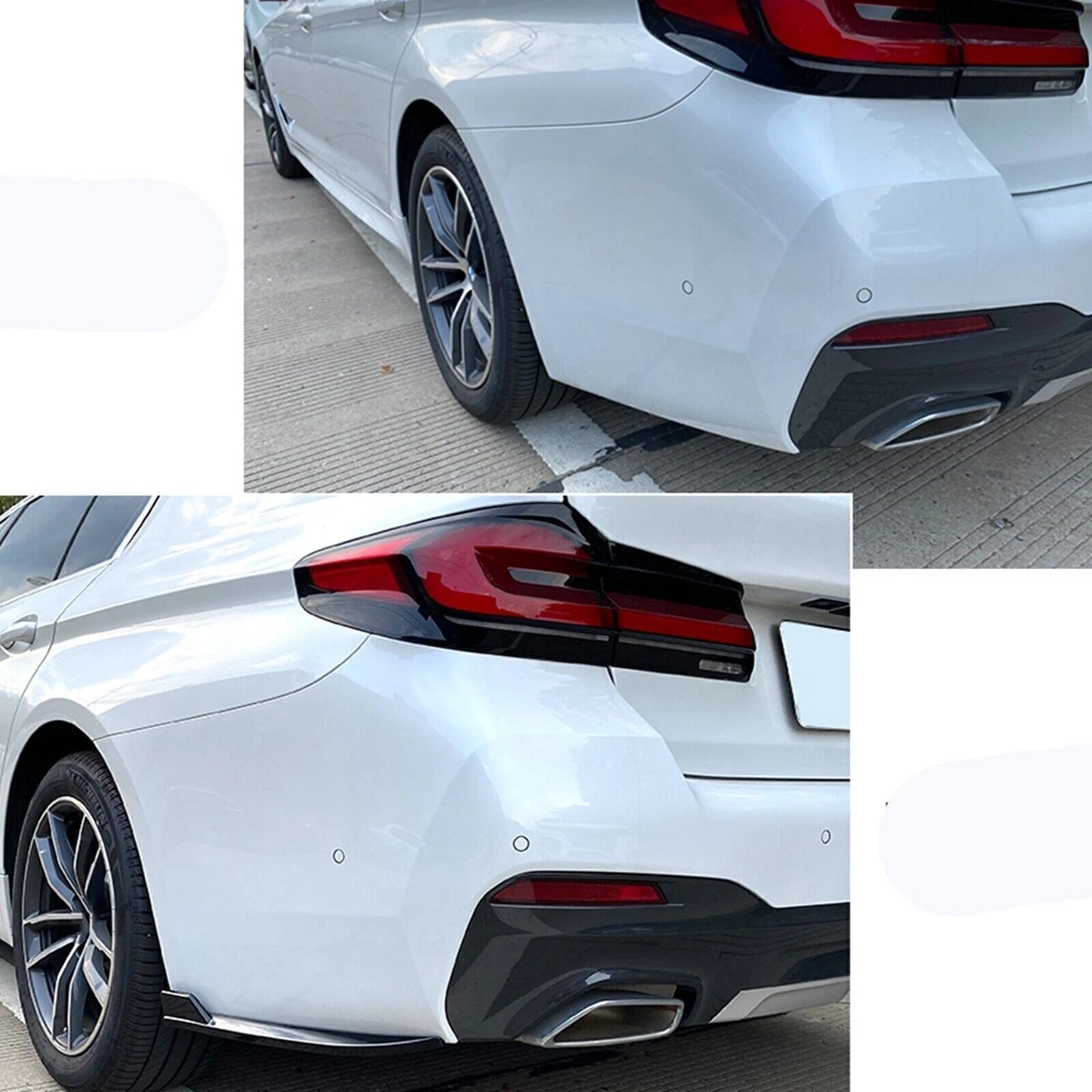 Rear Bumper Side Splitter Cover for BMW G30 M-Tech (2017-2022)