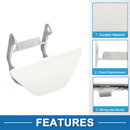 Front Left Washer Nozzle Cover for BMW 528i 2014-2016 (2 x White Caps)