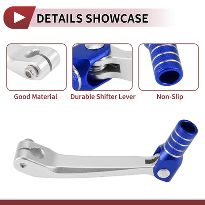 Motorcycle Gear Shifter Lever for Honda CRF150F (2003-2017) Silver Blue