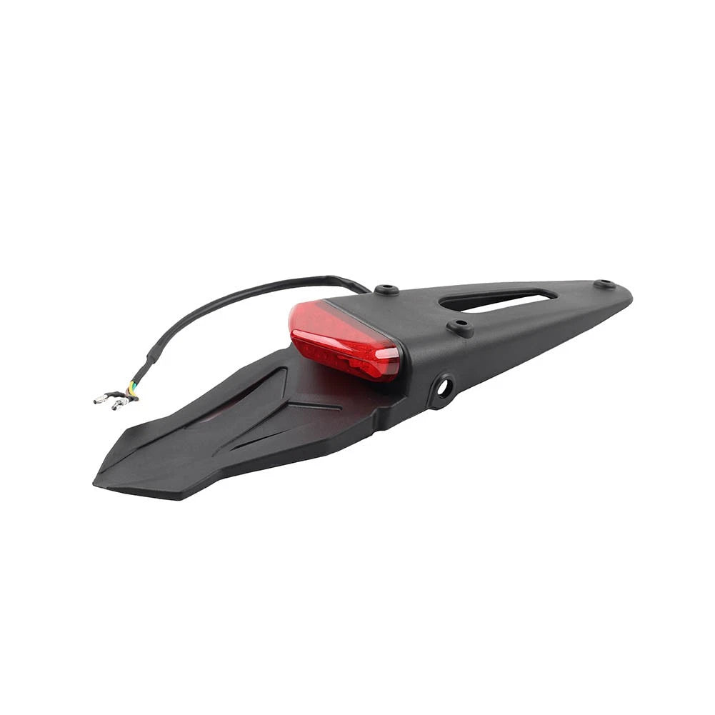 Rear Tail Light Brake Lamp for Off-Road Motocross Dirt Bike (Black & Red)