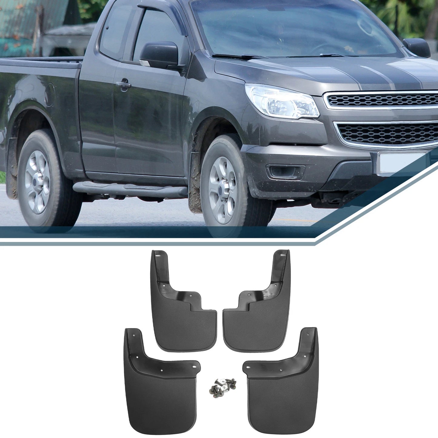 Mud Flap Splash Guard for GMC/Chevrolet Canyon Colorado (15 - 19)