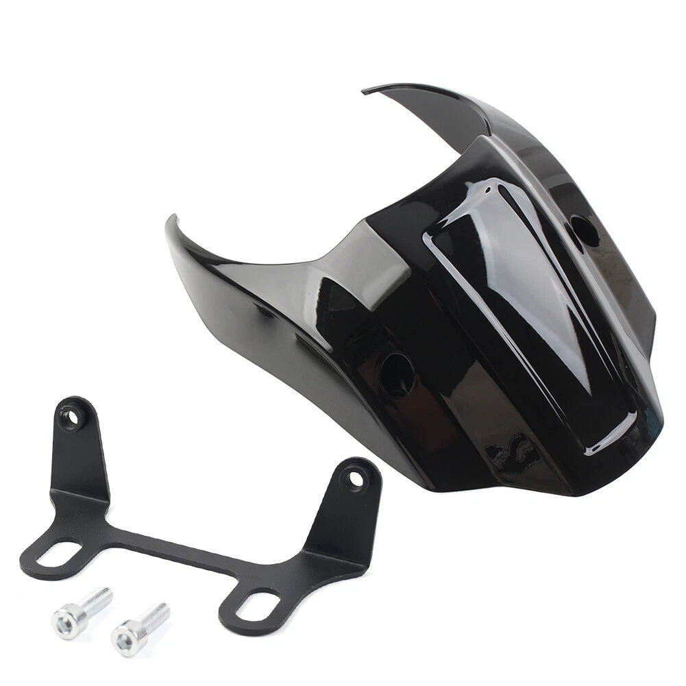 Glossy Black Headlight Fairing Spoiler for Harley Softail Breakout (2018-2023)