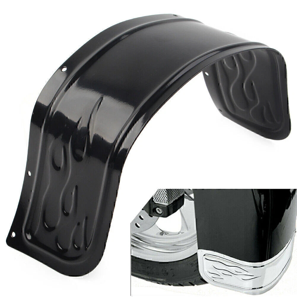 Black Front Fender Trim Skirt for Harley Touring Electra Glide Softail (80-13)