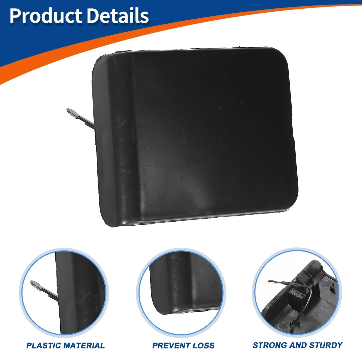 Front Bumper Tow Hook Cap for Nissan Qashqai Dualis (2007-2013)