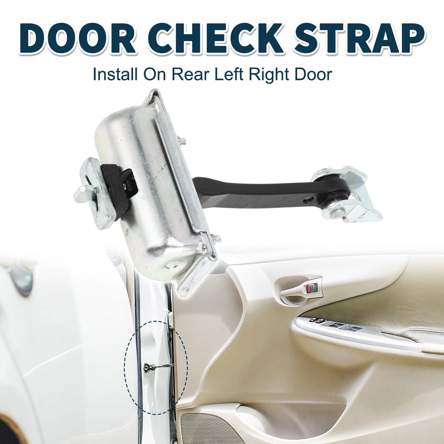 Door Check Strap Stopper for Peugeot 2008 (2016-2019)