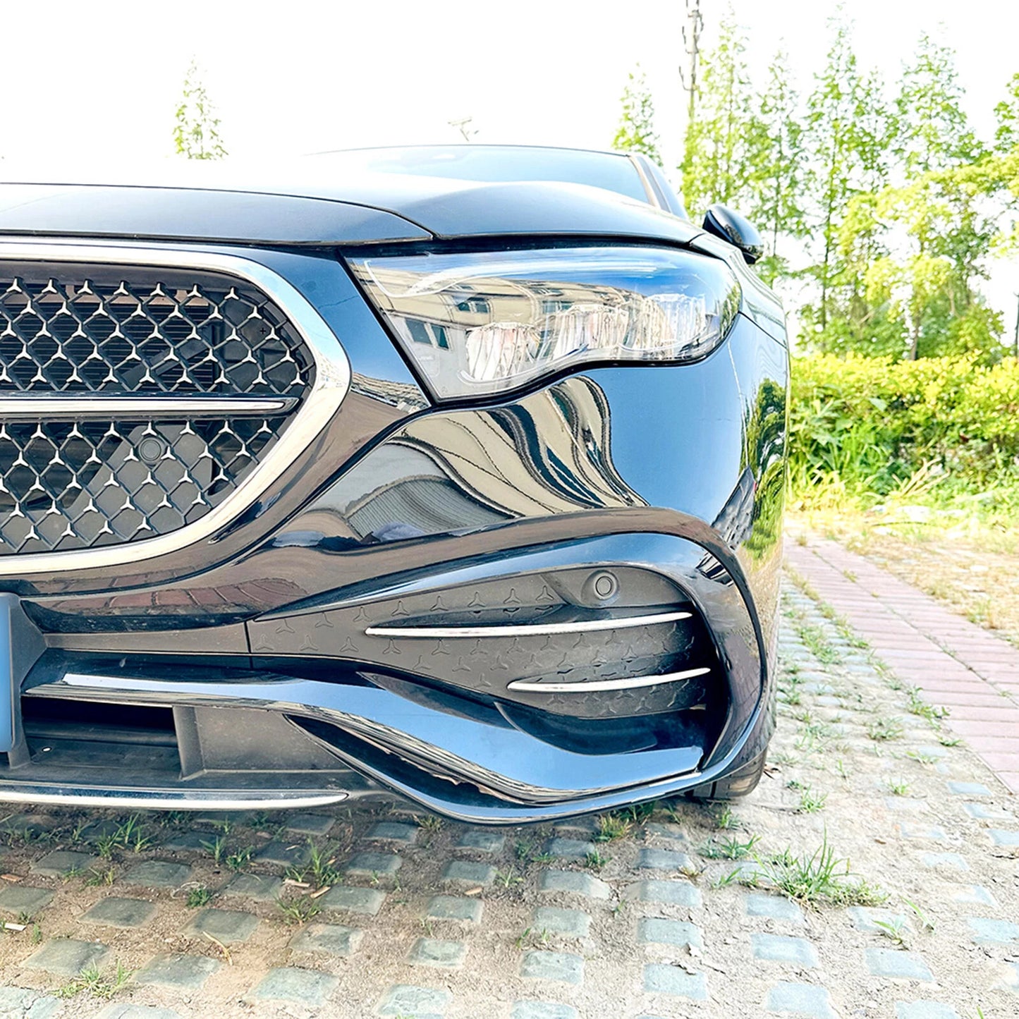 Front Bumper Side Air Vent Trims for Mercedes Benz W214 S214 AMG (2024)